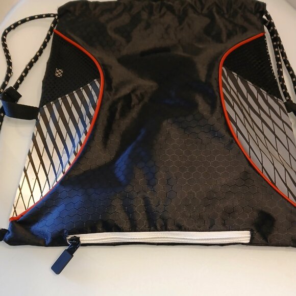 Franklin Sports Baseball Softball Volleyball Drawstring Bag Black Red Silver - Picture 6 of 8